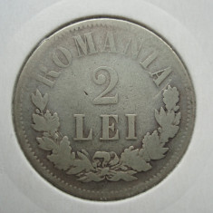 ROMANIA - 2 LEI 1876 , Ag835, CAROL I + CADOU 1 LEU 1876 REPLICA , LCP1.21