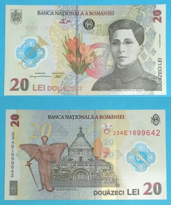 Romania 20 Lei 2023 &amp;#039;E. Teodoroiu&amp;#039; UNC serie: 234E1699642 p#119Ab foto