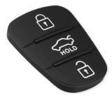 Membrana Cauciuc Cheie Auto cu 3 Butoane &ndash; Compatibila Hyundai i10, i20, i30, ix35, Kia Ceed, Rio, Sportage, Venga &ndash; inlocuire pad telecomanda