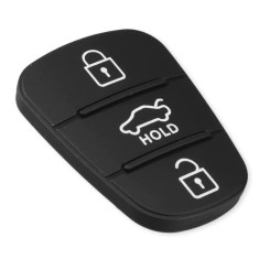 Membrana Cauciuc Cheie Auto cu 3 Butoane &ndash; Compatibila Hyundai i10, i20, i30, ix35, Kia Ceed, Rio, Sportage, Venga &ndash; inlocuire pad telecomanda