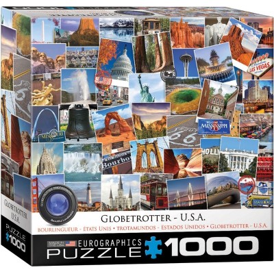 Puzzle 1000 piese Globetrotter USA foto