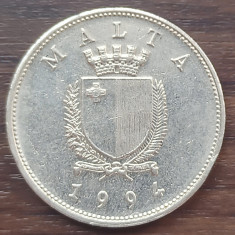 Moneda Malta - 1 Lira 1994