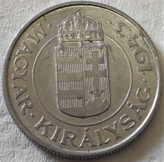 Moneda istorica 2 PENGO - UNGARIA, anul 1943 *cod 447 foto