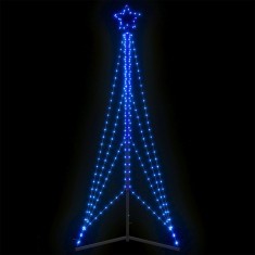 vidaXL Pom de Crăciun LED 483 LED-uri Albastru 240 cm 4016414