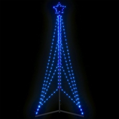 Pom de Crăciun LED 483 LED-uri Albastru 240 cm foto