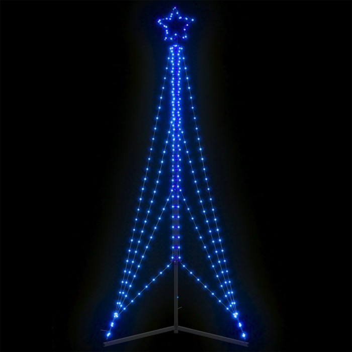 Pom de Crăciun LED 483 LED-uri Albastru 240 cm