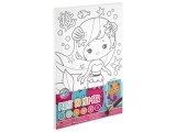 Set creativ Picteaza pe numere, Canvas, sirena, Grafix