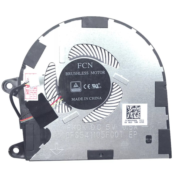 Cooler placa video Laptop, Lenovo, Yoga 730-15IWL Type 81JS, DFS541105FC0T FKDK, DC28000KQF0, 0.5A, 5V, GPU