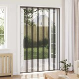 vidaXL Plasă de insecte cu cortină Negru 160 x 240 cm Poliester 42037253