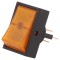 Comutator Basculant ON-OFF 30A/12VDC Lampă Neon Portocalie