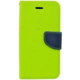 Husa SAMSUNG Galaxy J1 2016 - Fancy Book (Verde), Piele Ecologica