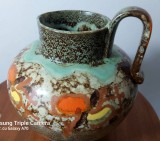 Vaza ceramica extrafina , uranium glaze , Carstens Ufftrecht , curent Bauhaus