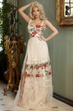 Cumpara ieftin C4-2 Rochie lunga cu imprimeu floral, M, S, S/M