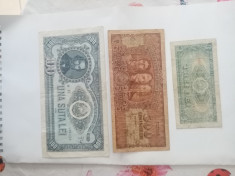 3 lei 1966 rara , 500 lei 1949 rara , 100 lei 1952 rara ,toate in stare buna foto