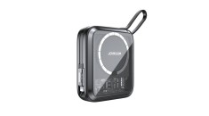 Joyroom banca de putere de induc?ie 10000mAh Icy Series 22.5W cu cablu Lightning incorporat negru (JR-L007) foto