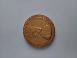 PETRU RARES DOMN AL TARII MOLDOVEI -MANASTIREA HARLAU Ctitorie a domnului Petru Rares .Medalie frumoasa 50 mm diametru .