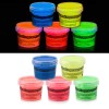 Vopsea Fosforescenta Glow in the Dark, Set 5 Culori Mixte (Galben, Verde, Albastru, Portocaliu, Roz), 100g, Decoratiuni Petreceri, Murala, Teatru