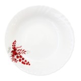 Set 6 Farfurii Adanci Opal Alb Model Crimson 23cm DNC58203