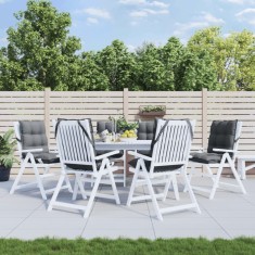 Perne scaun cu spatar mic, 6 buc., antracit, textil oxford GartenMobel Dekor foto