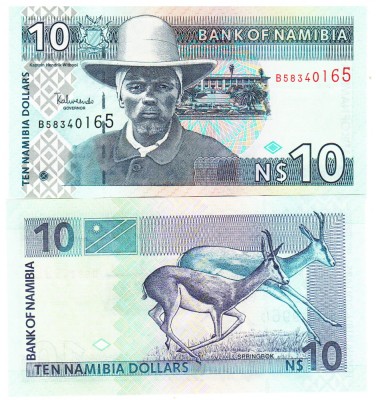 Namibia 10 Dolari 2001 P-4c UNC foto