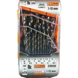 Cumpara ieftin Set 25 burghie pentru metal, HSS, 1-13 mm, Richmann Exclusive