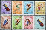 AJMAN, GRENOBLE - SERIE COMPLETĂ PERF./IMPERF. MNH (2 FOTO), Nestampilat