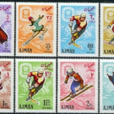 AJMAN, GRENOBLE - SERIE COMPLETĂ PERF./IMPERF. MNH (2 FOTO)