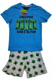 Pijama copii Minecraft Creeper since Alpha, 5 - 12 ani , ORIGINAL Mojang !!