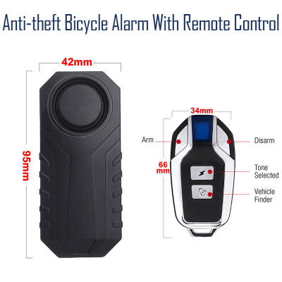 Alarma anti furt pentru biciclete si motociclete JustZEN, senzor de vibratii foto