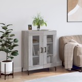 vidaXL Servantă, gri sonoma, 69,5x34x90 cm, lemn compozit