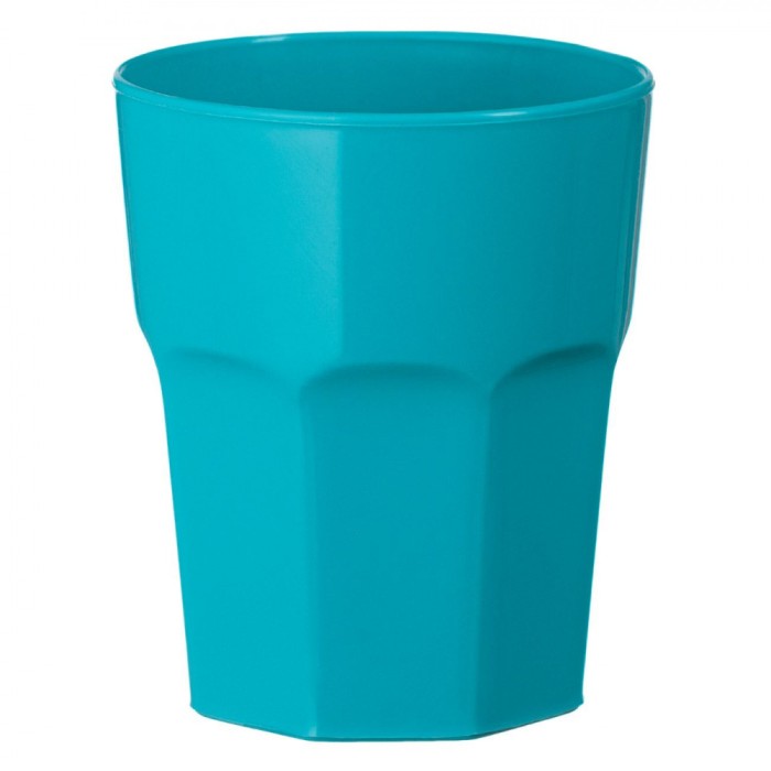 Pahar Plastic, Turcoaz, Capacitate 330ml, Potrivit Pentru Cuptorul Cu Microunde și Mașina De Spălat Vase, Dimensiuni 8x10cm