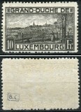 Luxembourg 1923 View of Luxembourg 10Fr Mi.143A SIGNED MH AM.412, Nestampilat