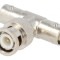Adaptor T BNC Două Socluri și O Mufă