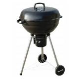 Cumpara ieftin Gratar pe carbuni MasterGrill MG910, 46 cm, Otel emailat, Scrumieră, 2 roți, Negru/inox