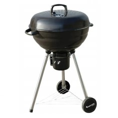Gratar pe carbuni MasterGrill MG910, 46 cm, Otel emailat, Scrumiera, 2 ro?i, Negru/inox foto