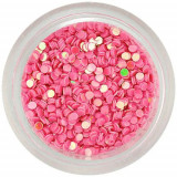 Cercuri cu sclipici pentru nail art &ndash; roz perlat