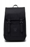 Herschel rucsac Retreat Mini Backpack culoarea negru, mare, neted