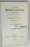 NOUVELLES MEDITATIONS POETIQUES par M. DE LAMARTINE , 1858, PREZINTA PETE SI URME DE UZURA