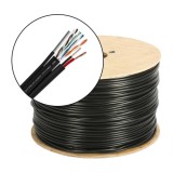 Cumpara ieftin Cablu FTP autoportant cu alimentare 2x1.5, cat 5E, CUPRU 100%, 305m, negru TSY-FTP5E+2x1.50-MESS