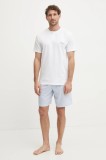 Fila pijama bărbați, culoarea alb, cu imprimeu, FPS1139