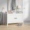 vidaXL Bancă de hol, alb, 80x40x60 cm, lemn masiv pin 821780