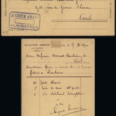 Switzerland 1900 Uprated postcard stationery Lausanne to Paris France DB.168