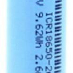 Acumulator Lithium-Ion GP 18650 2600mAh 3.7V terminal plat 18.3x65.2mm GPINR18650-26F