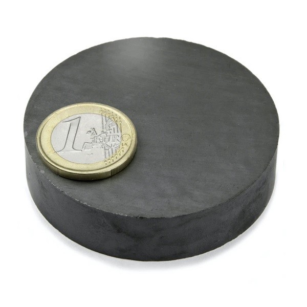 Magnet ferita disc &Oslash;60&amp;#215;15 mm, putere 4,9 kg, Y35