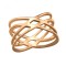 Inel argint placat cu aur roz 14K, Impletit, Marimea 49, A4S39508