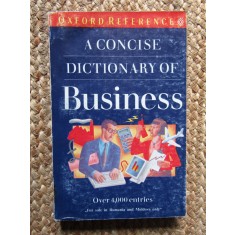A CONCISE DICTIONARY OF BUSINESS