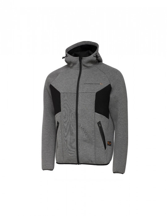 Hanorac Savage Gear Tec Foam Zip, Dark Grey Melange,Marime XL