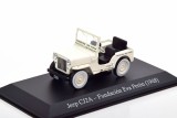 Macheta Jeep CJ2A 1948 alb (Fundatia Eva Peron) - Altaya 1/43, 1:43