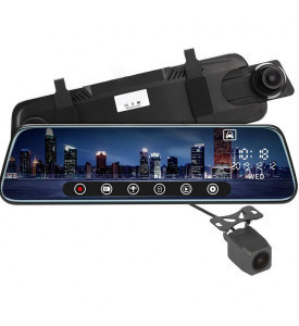 Oglinda Retrovizoare Smart, 2 Camere, 9.66 Inch, Touch, Full Hd, Night Vision foto