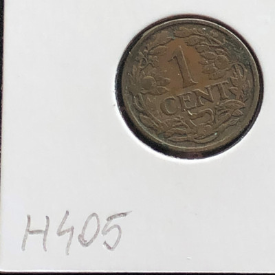 h405 Olanda 1 cent 1928 foto